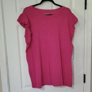 Torrid Fuchsia Short Sleeve Top